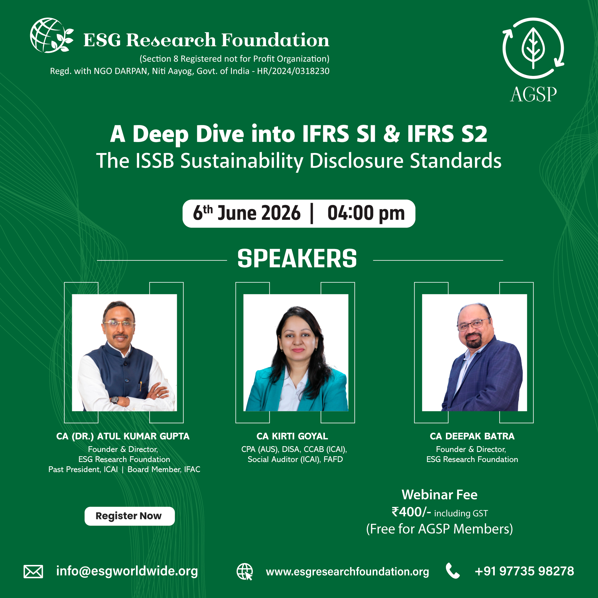 A Deep Dive into IFRS SI & IFRS S2 The ISSB Sustainability Disclosure Standards