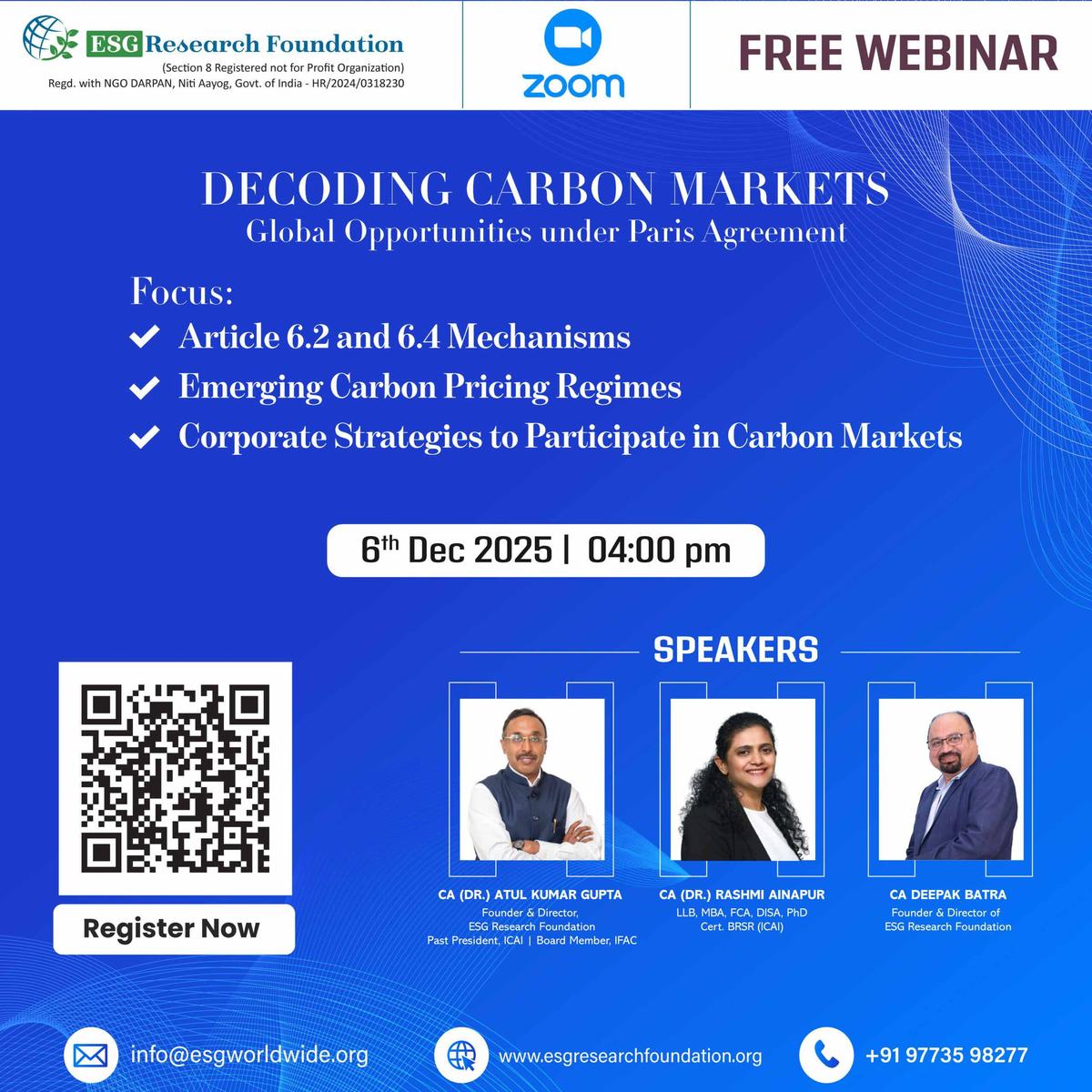 Decoding Carbon Markets: Global Opportunities under Paris Agreement