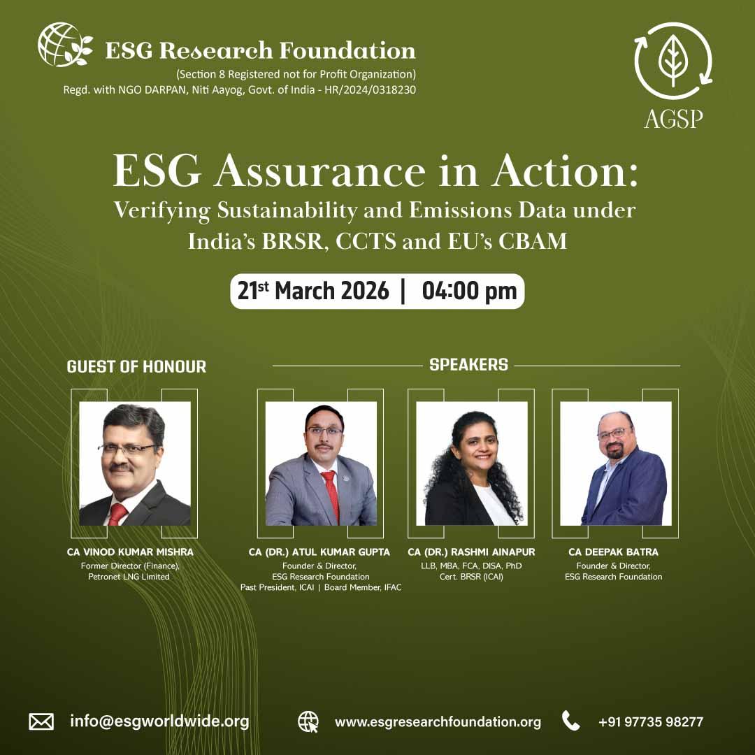 ESG Assurance in Action: Verifying Sustainability and Emissions Data under India's BRSR, CCTS and EU's CBAM